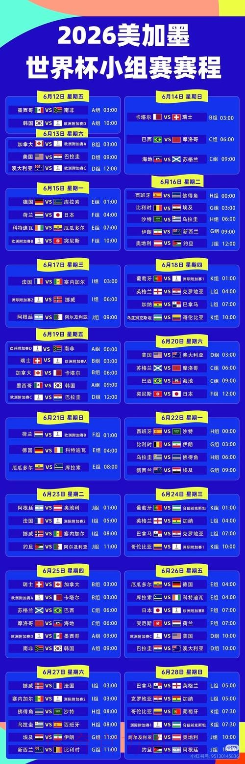 2026世界杯直播详细安排全程直播怎么看